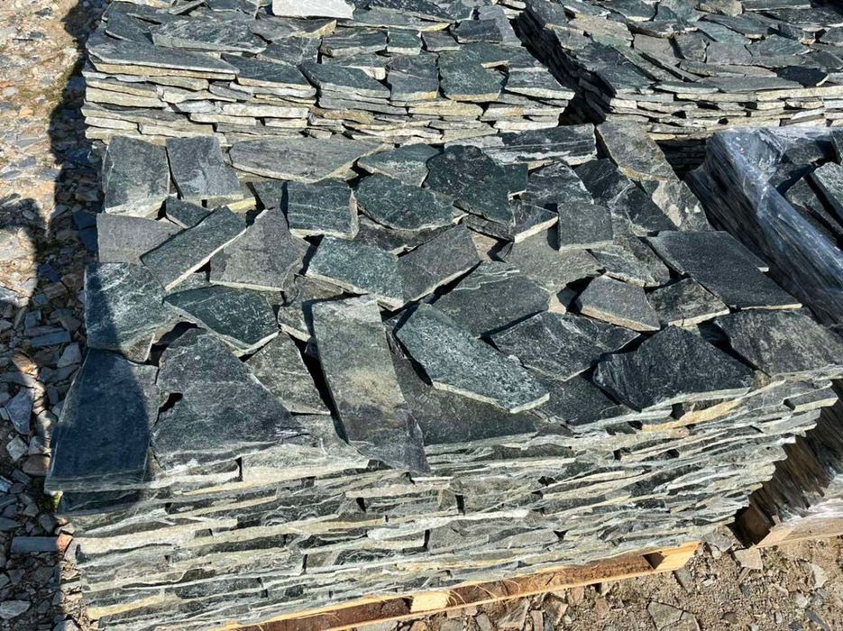 Син естествен камък гнайс за облицовка