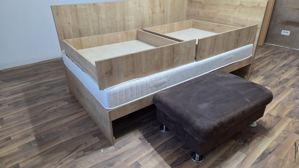 Pat cu saltea 200/140