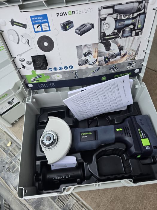 Flex festool AGC 18-125 EB-Basic nou in cutie