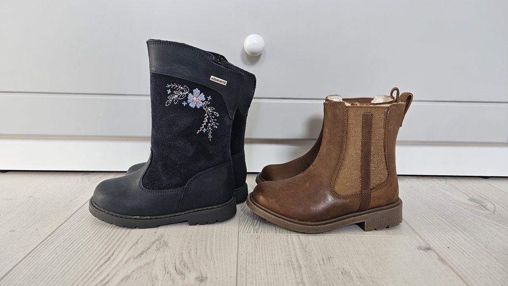 Нови естествена кожа боти и ботуши 23 и 24 размер