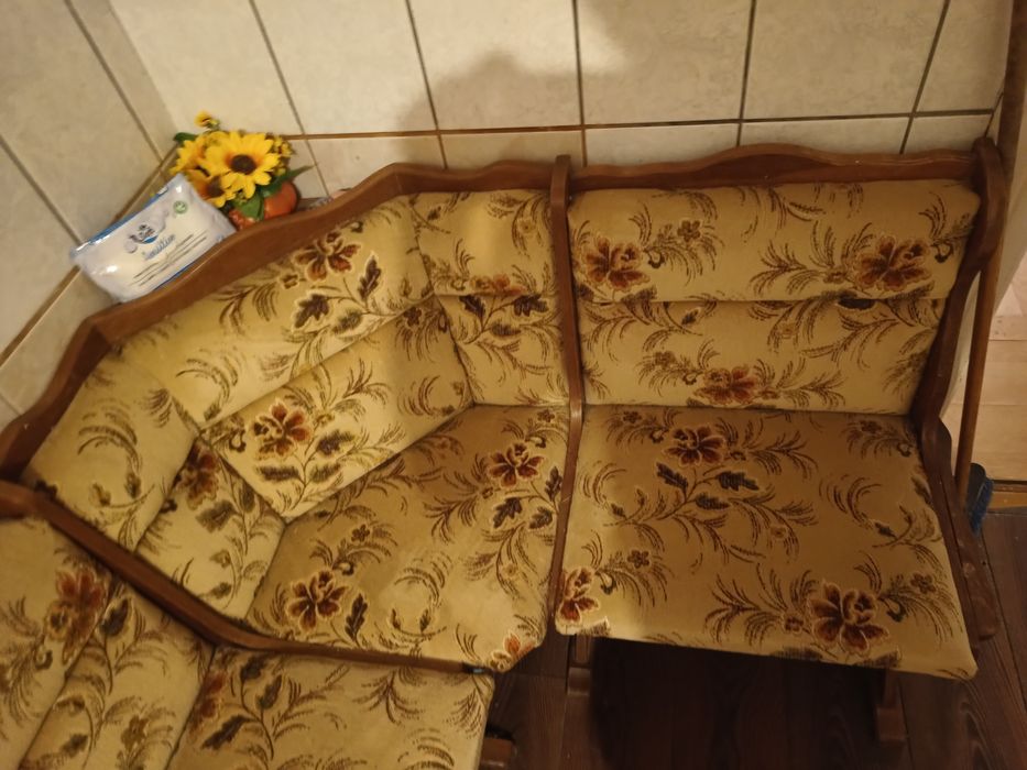 Vand coltar de bucatarie lemn masic