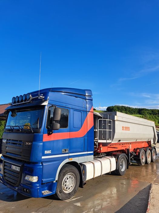 Vând ansamblu Daf XF105 an 2012 cu semiremorca basculabila RENDES an 2002
