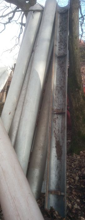 Coame acoperiș PVC, noi, 3.5 m, Øint. 23 cm, gros. perete 5 mm