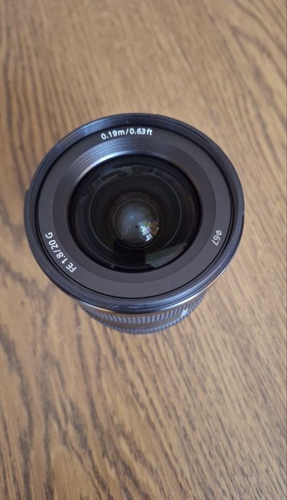 Sony FE 20mm F1.8 G Obiectiv Foto Mirrorless Montura Sony E