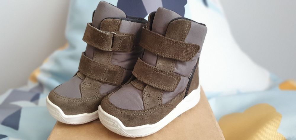 Ecco cizme ghete de iarna bebe marimea 20, 12.5cm interior