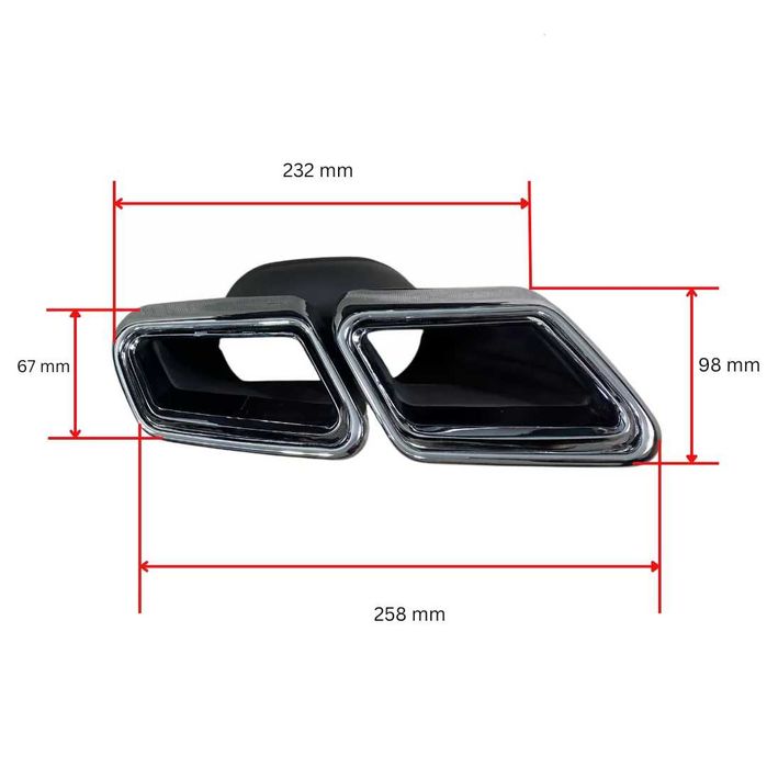 Накрайници за Mercedes W222 S-Class/W212 E-Class(2012+)-AMG S63 DESIGN