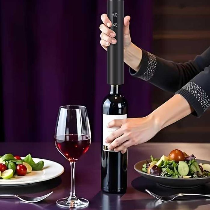 Коледен подарък електрически тирбушон отварачка за вино с аксесоари