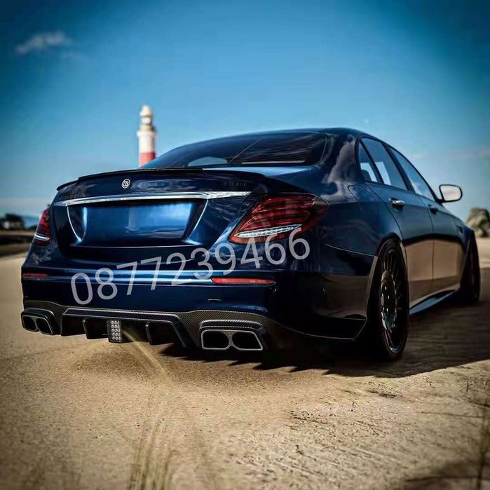 Mercedes W213 E 63 AMG Brabus дифузьор добавка предна броня Карбон АМГ