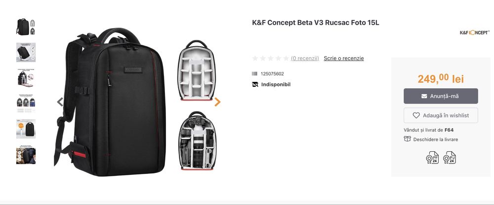 K&F Concept Beta V3 Foto Backpack 15L