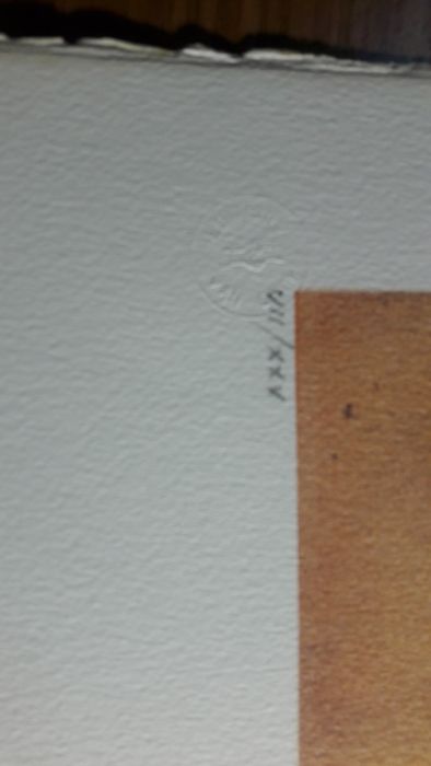 Litografie semnată și numerotata vând sau schimb