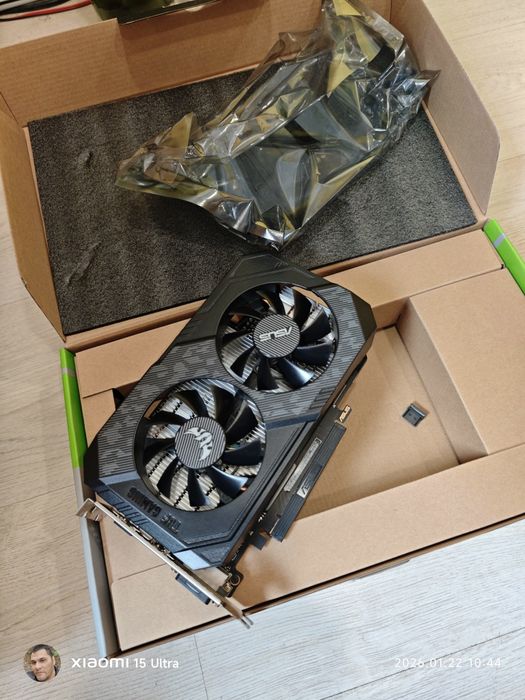 ASUS TUF GTX 1650 4GB GDDR6 - Перфектна, в гаранция!