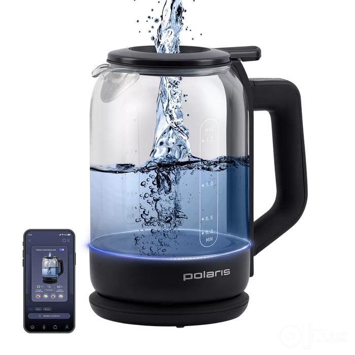 Электрочайник Polaris PWK 1712CGLD WiFi IQ Home, 1,5 л