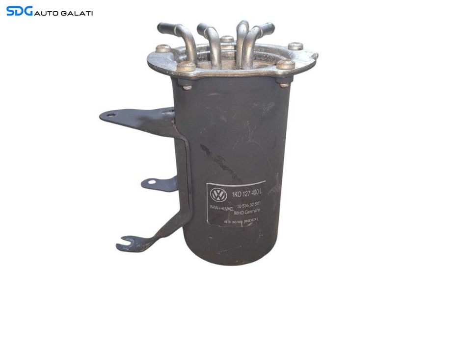 Carcasa Filtru Combustibil Motorina cu Flansa Etansare Volkswagen Jetta 2.0 TDI CLCA CFHC CLCB CFFB 2005 - 2018 Cod 1K0127400L 1K0127399BT [N2404]