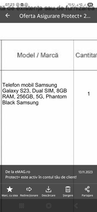 Vand  Samsung Galaxy S23