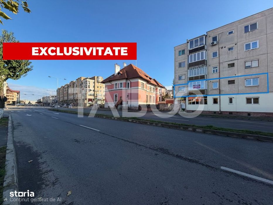 Apartament 70 mp semidecomandat 3 camere balcon 6 mp Bulevardul Unirii