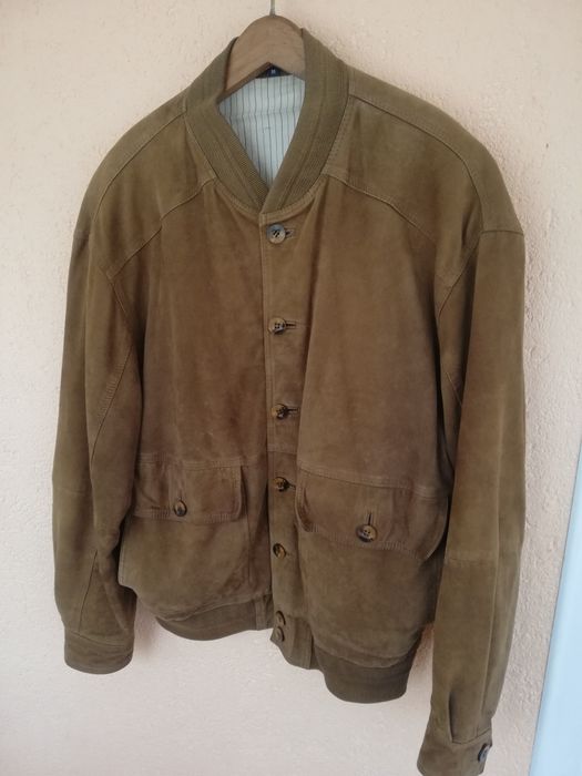 Geaca piele întoarsă bărbati Vinci M-L