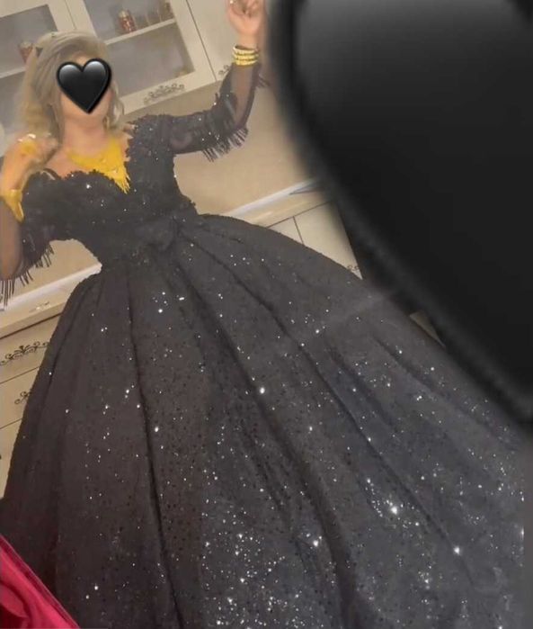 Булченска рокля черна