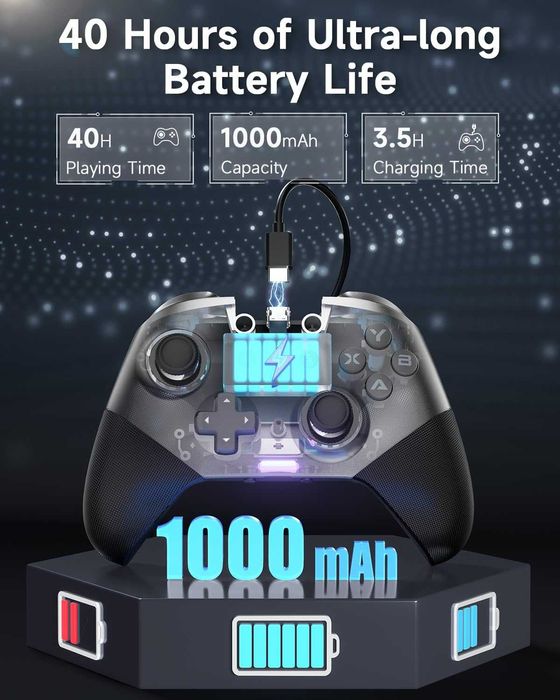 Геймпад EasySMX X10 Wireless Hall Effect за PC Switch