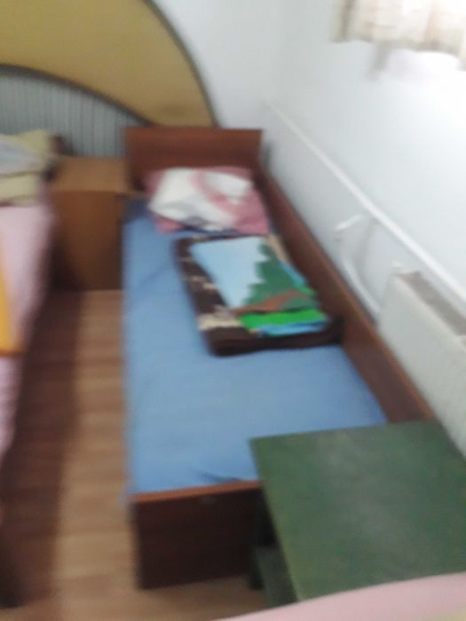 de vinzare paturi cu saltea,perne si lenjerie 70cm/2m
