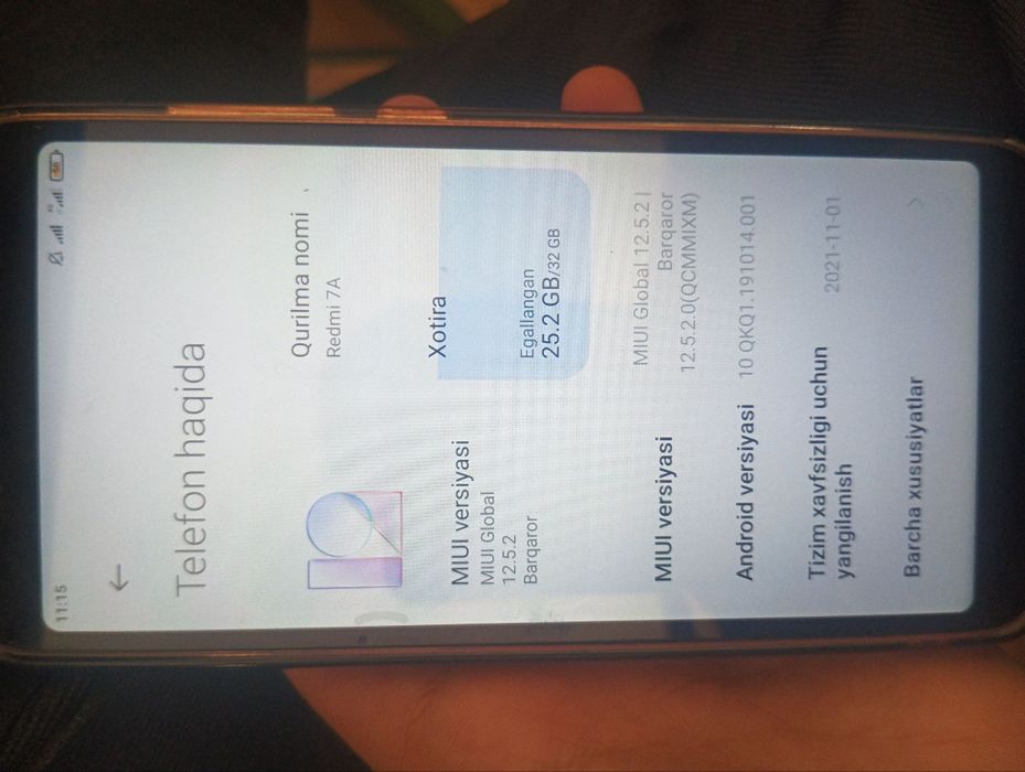 Redmi 7a .holati ideal