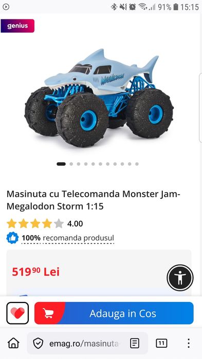 Masina teleghidata Buggy Monster Megalodon