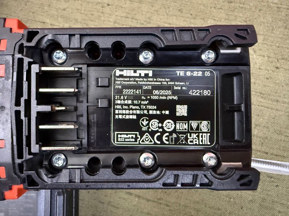 Hilti TE 6-22 Nuron SDS Plus ATC AVR 06/2025 – пълен комплект
