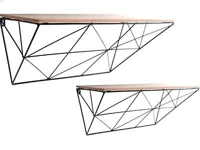 Rafturi din fier/ fier forjat blat lemn natural model 11