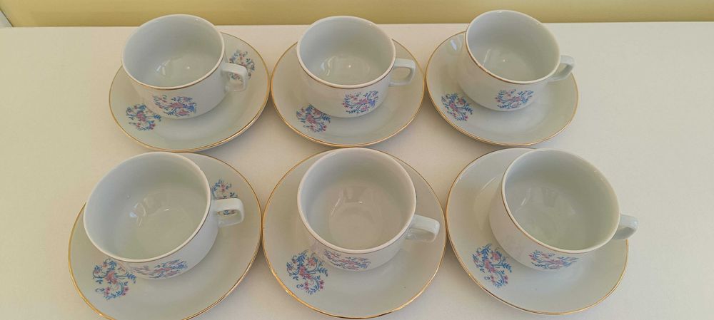 Ретро чаши за чай и кафе - 6 бр