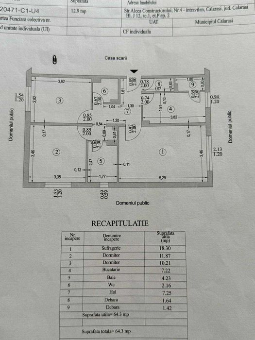 Apartament 3 camere complet renovat – mobilat/utilat premium – mutare imediată