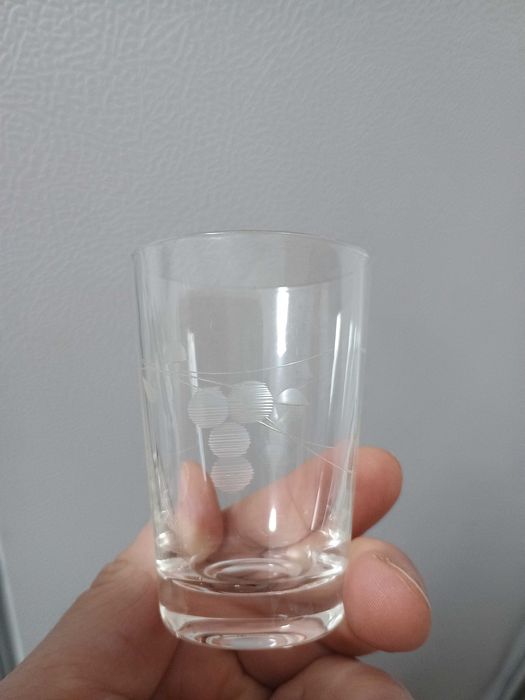 Set pahare shot bauturi alcoolice sticla cristal finlandez