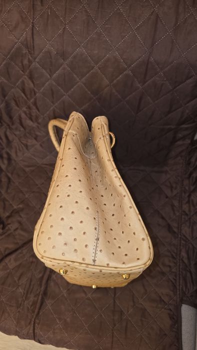 Geantă damă din piele de struț Elegance Paris