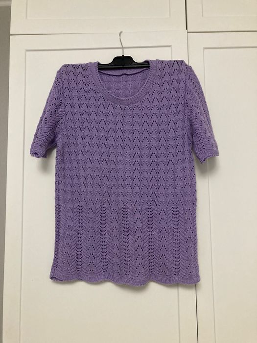 Вязаная кофта ажурная, новая