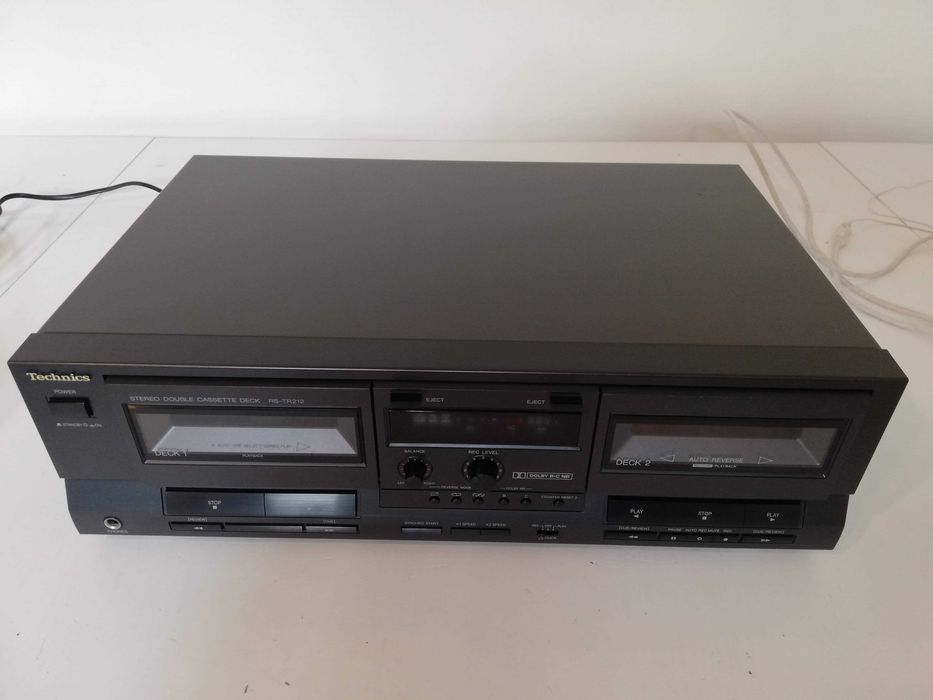 Stereo Double Cassette Deck TECHNICS model RS-TR212 - Vintage/Japan/Impecabil