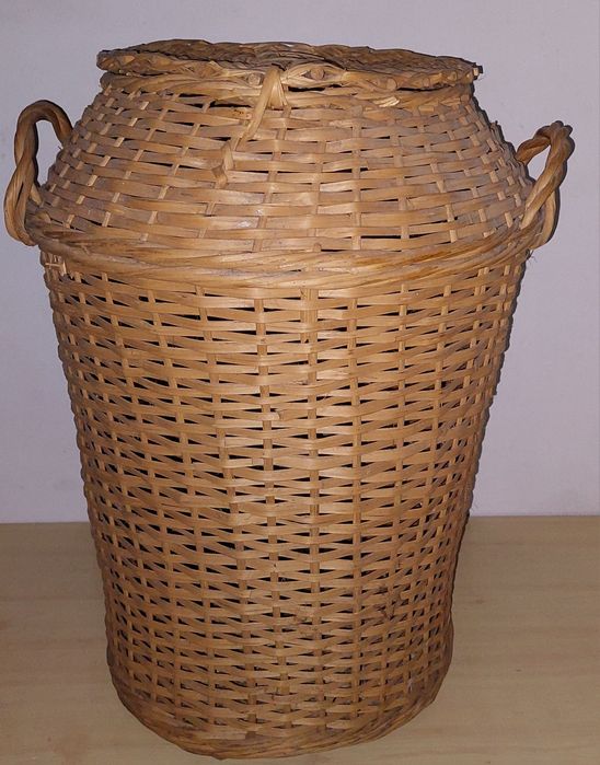 Плетен кош от ракита за пране 2 бр