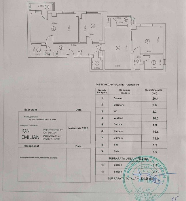 Proprietar, apart 3 camere 84 mp bloc 1983 str Viitorului (Lizeanu), et 2/10