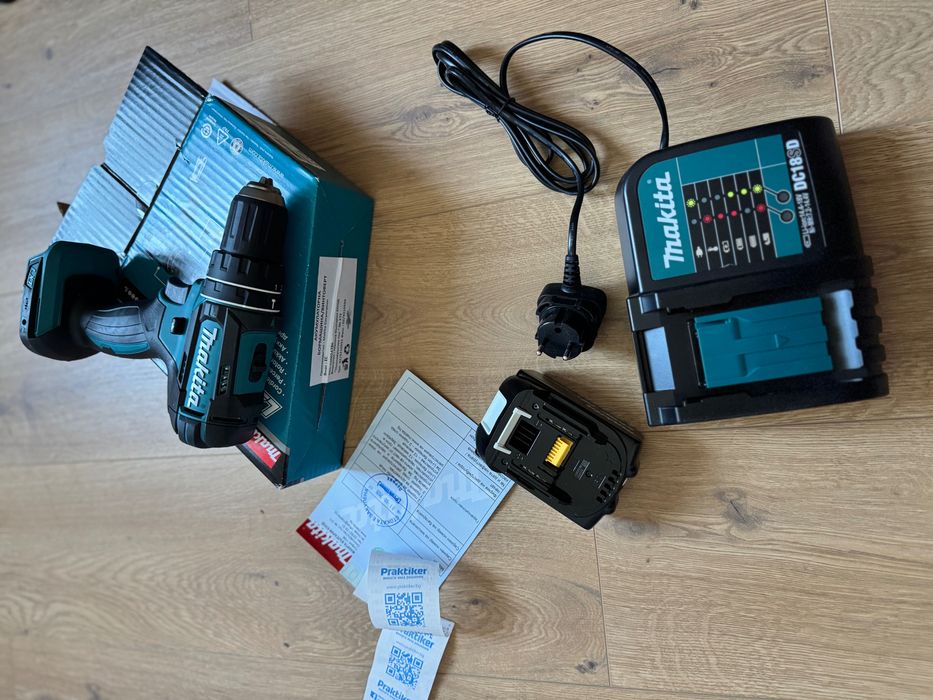 Makita DHP482Z 18V LXT – чисто нова, неизползвана + батерия и зарядно + гаранция
