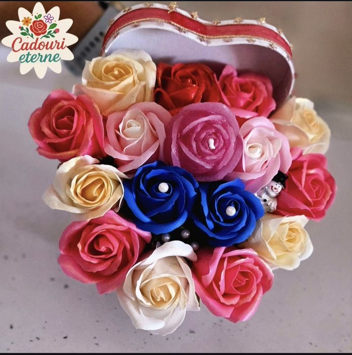 Aranjament flori de săpun