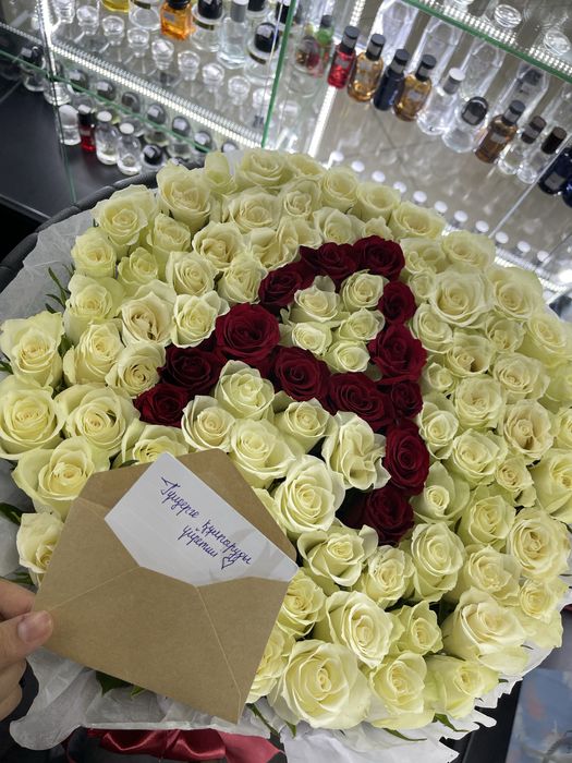 Свежий букет роз