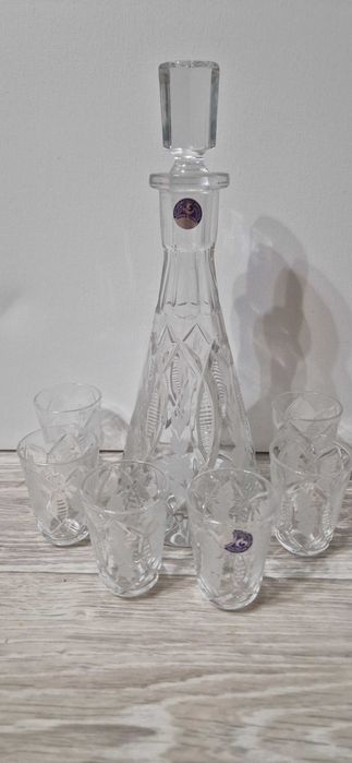 Графин с рюмками хрусталь