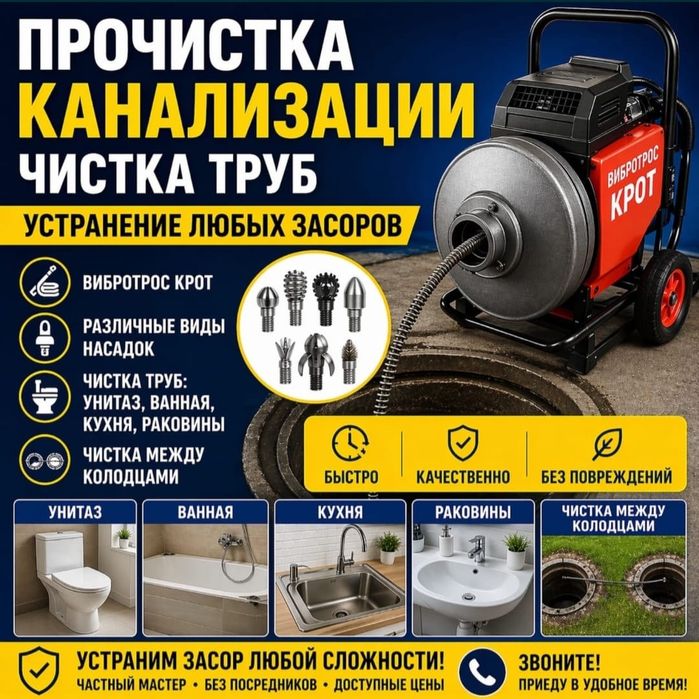 Прочистка канализации