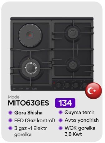 Варочная панель Immer модель( BLACK)