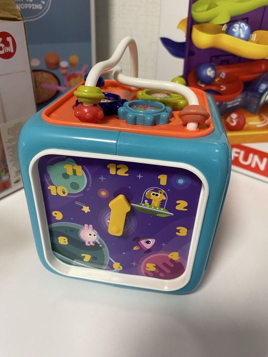 Бебешки/детски играчки - количка за пазаруване, куб, пързалка