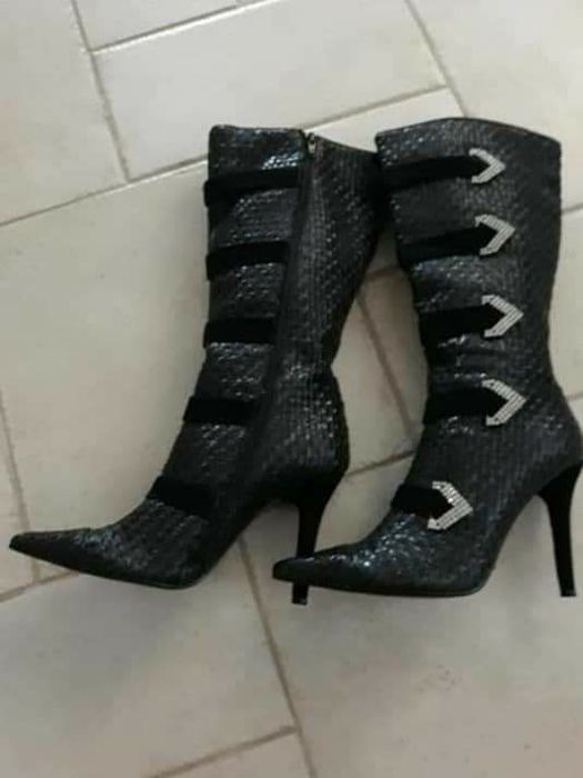 Cizme Sabres,piele impletita