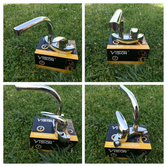 Стенен смесител с горна лебедка