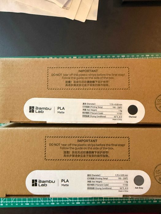 Filamente Bambu Lab PETG Basic și PLA Matte (noi, sigilate)