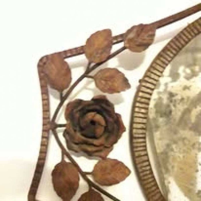 Oglinda cu rama din fier forjat facut manual