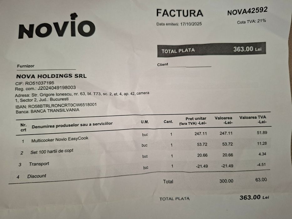 Multicooker Novio EasyCook – Gătești rapid orice, ușor și fără efort