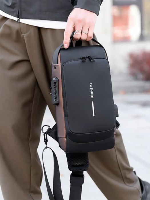 Рюкзак  через плечо С USB-портом и кодовым замком