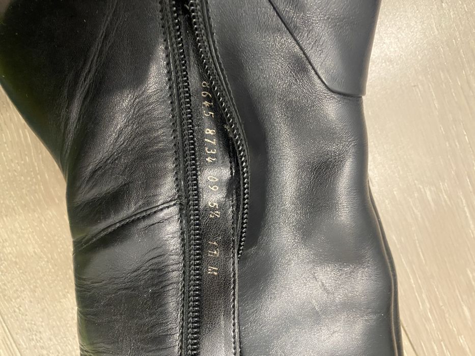 Сапоги кожаные демисезонные