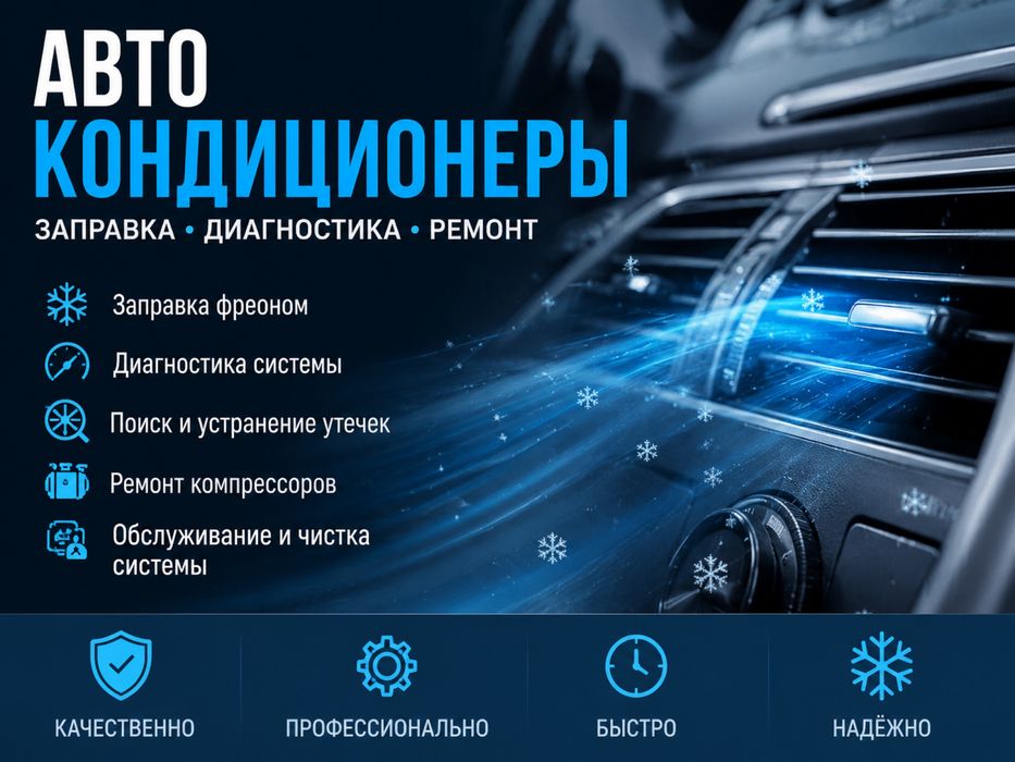 Заправка и ремонт автокондиционера